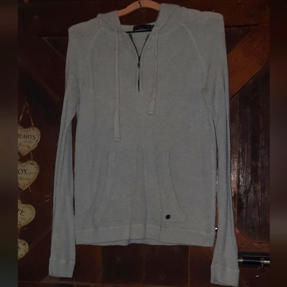 PrAna Gray Hoodie Sweater